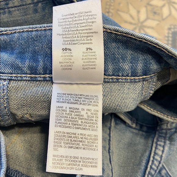 MOTHER The Curbside Cargo Flood in Herbal Remedy Indigo wash Size 26 x 29” - Picture 8 of 15